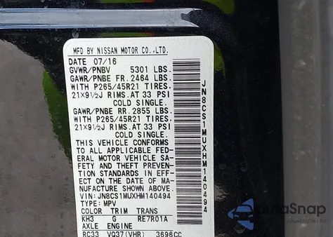 2017 Infiniti Qx70 from USA, damaged, VIN JN8CS1MUXHM140494